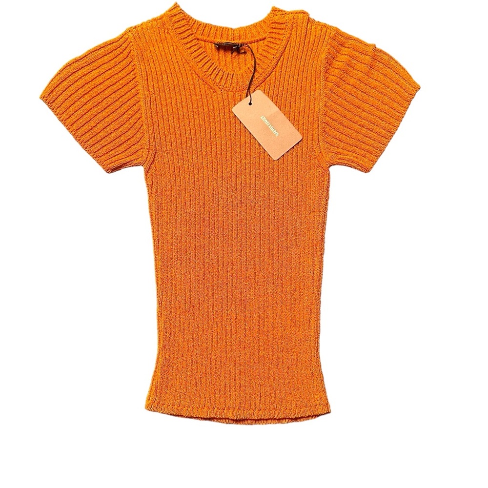 Rachel Comey crop sweater top in bright mustard yellow NWT - Picture 1 of 12